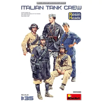 MiniArt - 1/35 Italian Tank Crew. Resin Heads