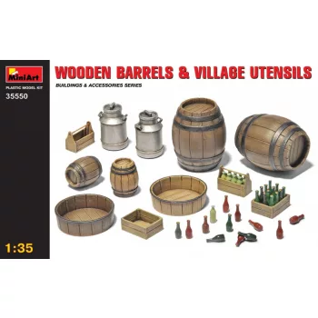 MiniArt - Wooden Barrels & Village Utensils
