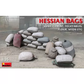 Miniart - Hessian Bags (sand, cement,vegetables, flour etc)