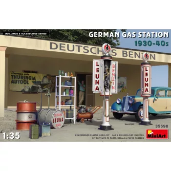 Miniart - German Gas Station 1930-40s