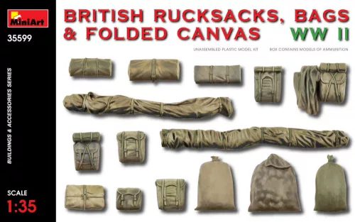 Miniart - British Rucksacks Bags & Folded Canvas WW2
