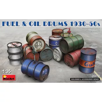 Miniart - Fuel & oil drums 1930-50s