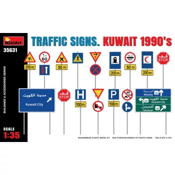 Miniart - Traffic Signs. Kuwait 1990's