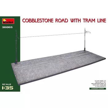 MiniArt - Cobblestone Road w/Tram Line (Injection Mold)