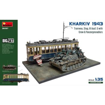   MiniArt - 1/35 Kharkiv 1943: Tram & Stug. III Ausf. G w/Crew. Big Set