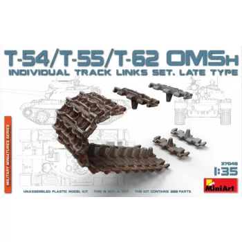 Miniart - T-54/T-55/T-62 OMSh Ind.Track Links Set.LateType