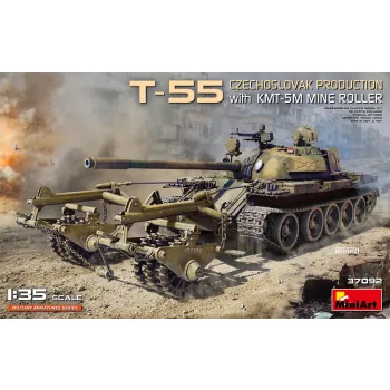   MiniArt - T-55 Czechoslovak Production With Kmt-5M Mine Roller