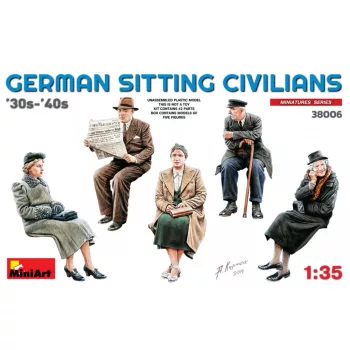 MiniArt - German Sitting Sivilians '30s-'40s