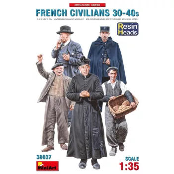 Miniart - French Civilians '30-'40s. Resin Heads