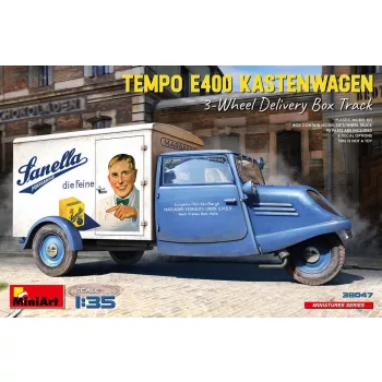 MiniArt - Tempo E400 Kastenwagen 3-Wheel Delivery Box Track
