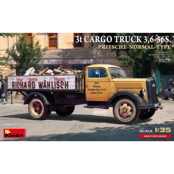 MiniArt - 1:35 3t Cargo Truck 3,6-36S. Pritsche-Normal-Type