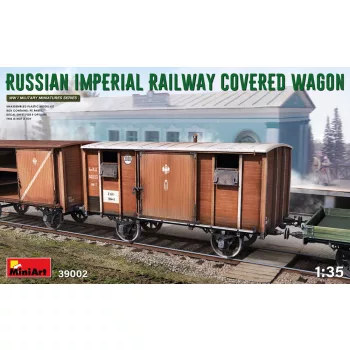 Miniart - Russian Imperial Railway Covered Wagon