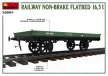 Miniart - Railway Non-brake Flatbed 16,5 t