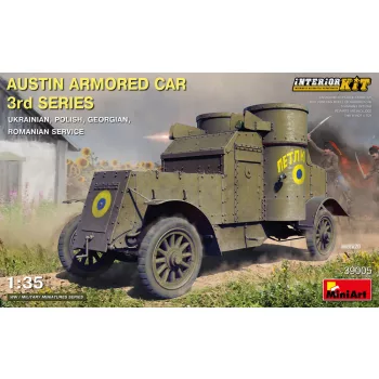   Miniart - Austin Armored Car 3rd Series: Ukrainian, Polish,  Georgian, Romanian Service. Interior Kit