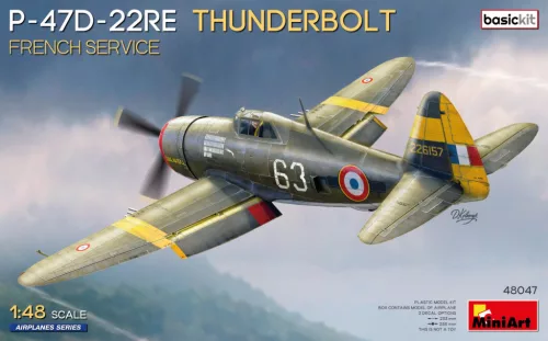 Miniart - P-47D-22RE Thunderbolt. French Service. Basic Kit