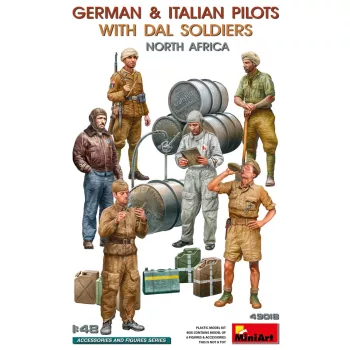  MiniArt - 1/35 German & Italian Pilots With DAL Soldiers North Africa