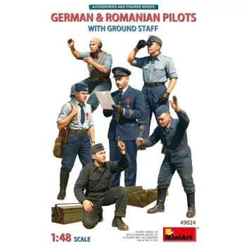 Miniart - German & Romanian Pilots w/Ground Staff