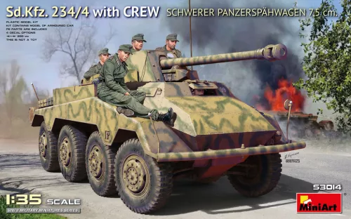 Miniart - Sd.Kfz. 234/4 Schwerer Panzerspähwagen 7,5 cm. w/Crew