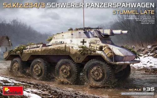 Miniart - Sd.Kfz.234/3 Schwerer Panzerspähwagen «Stummel» Late