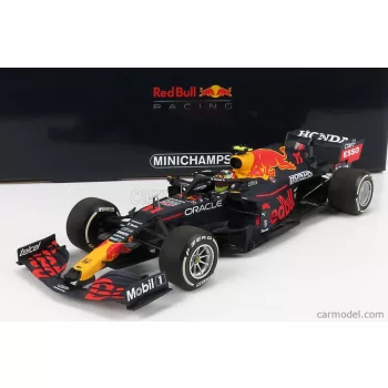   Minichamps - Red Bull F1 Rb16B Honda Ra620H Team Aston Martin N 11 3Rd French Gp 2021 Sergio Perez Matt Blue Yellow Red