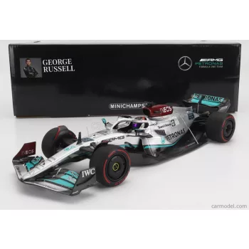   Minichamps - Mercedes Gp F1 W13E Team Mercedes-Amg Petronas F1 N 63 Spain Gp 2022 George Russel Silver Green