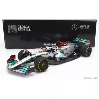   Minichamps - Mercedes Gp F1 W13E Team Mercedes-Amg Petronas F1 N 63 Miami Gp 2022 George Russel Silver Green