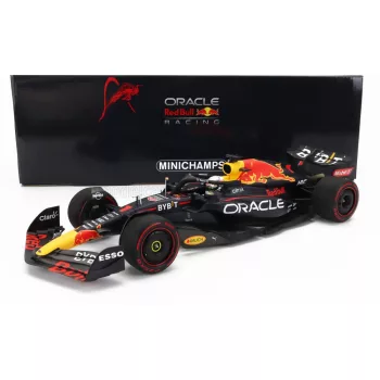   Minichamps - RED BULL F1  RB18 TEAM ORACLE RED BULL RACING N 1 WORLD CHAMPION WINNER BELGIUM GP 2022 MAX VERSTAPPEN MATT BLUE YELLOW RED