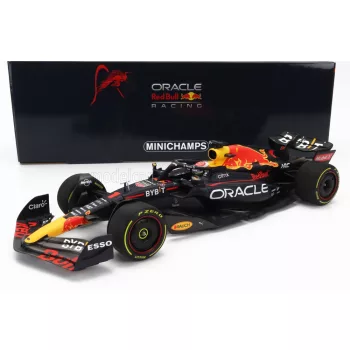   Minichamps - RED BULL F1  RB18 TEAM ORACLE RED BULL RACING N 1 WORLD CHAMPION WINNER DUTCH GP 2022 MAX VERSTAPPEN MATT BLUE YELLOW RED