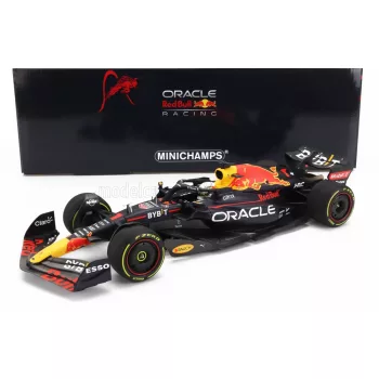   Minichamps - RED BULL F1  RB18 TEAM ORACLE RED BULL RACING N 1 WINNER ITALY GP WORLD CHAMPION 2022 MAX VERSTAPPEN MATT BLUE YELLOW RED