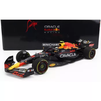   Minichamps - RED BULL F1  RB18 TEAM ORACLE RED BULL RACING N 11 3rd ABU DHABI GP 2022 SERGIO PEREZ MATT BLUE YELLOW RED