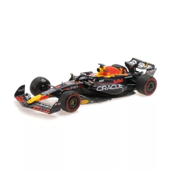   Minichamps - 1:18 ORACLE RED BULL RACING RB19 – MAX VERSTAPPEN – WINNER BAHRAIN GP – 2023 - L.E. 720 pcs. - MINICHAMPS