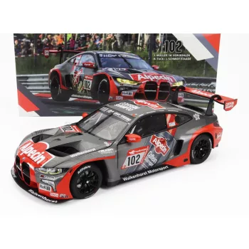   Minichamps - BMW 4-SERIES M4 GT3 TEAM WALKENHORST MOTORSPORT N 102 24h NURBURGRING 2022 JORG MULLER - MARIO VON BOHLEN - BEN TUCK - JORN SCHMIDT STAADE GREY ORANGE