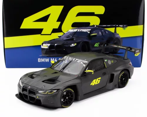 Minichamps - BMW 4-SERIES M4 GT3 TEAM WRT N 46 TEST MISANO MARZO 2024 VALENTINO ROSSI MATT GREY