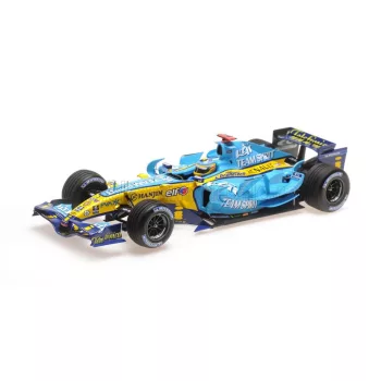   Minichamps - RENAULT F1  R26 TEAM RENAULT F1 N 1 WORLD CHAMPION 2nd BRAZIL GP FERNANDO ALONSO 2006 LIGHT BLUE YELLOW