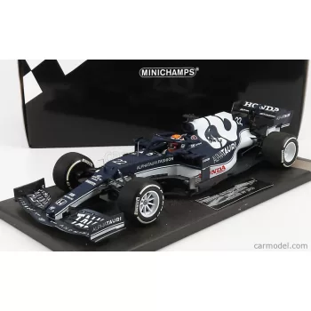   Minichamps - Alpha Tauri F1 At02 Honda Ra620H Team Alpha Tauri N 22 Bahrain Gp 2021 Yuki Tsunoda White Blue