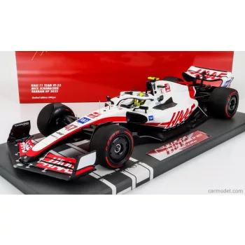   Minichamps - Haas F1 Vf-22 Ferrari Team Haas N 47 Bahrain Gp 2022 Mick Schumacher White Black Red