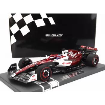   Minichamps - ALFA ROMEO F1  C42 TEAM ORLEN RACING N 77 BAHRAIN GP 2022 VALTTERI BOTTAS WHITE RED MET