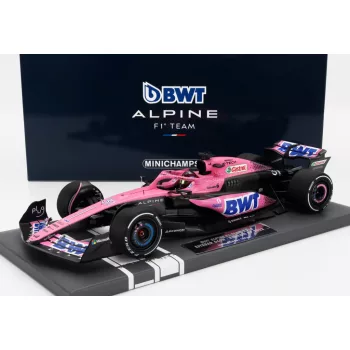   Minichamps - ALPINE F1  A523 TEAM BWT ALPINE N 31 SEASON 2023 ESTEBAN OCON BLUE PINK