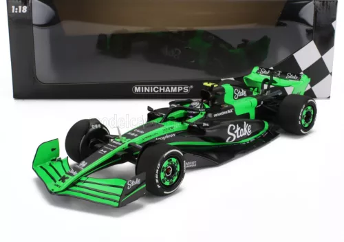 Minichamps - SAUBER F1  C44 TEAM STAKE KICK N 24 SEASON 2024 ZHOU GUANYU GREEN BLACK