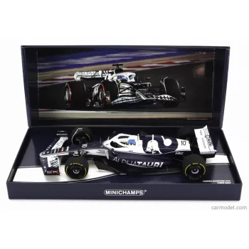   Minichamps - Alpha Tauri F1 At03 Honda Team Alpha Tauri N 10 Bahrain Gp 2022 Pierre Gasly White Blue