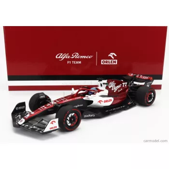   Minichamps - Alfa Romeo F1  C42 Team Orlen Racing N 77 6Th Bahrain Gp 2022 Valtteri Bottas White Red Met
