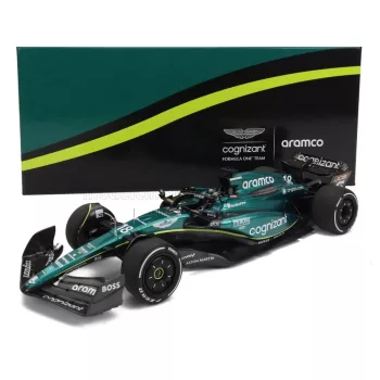   Minichamps - ASTON MARTIN F1  AMR23 TEAM ARAMCO COGNIZANT N 18 6th BAHRAIN GP 2023 LANCE STROLL GREEN