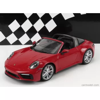   Minichamps - 1:18 Porsche 911 (992)  Targa 4 Gts - 2021 - Red