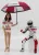 Minichamps - FIGURES PILOTA VALENTINO ROSSI E OMBRELLINA GP VALENCIA 2005 WHITE RED