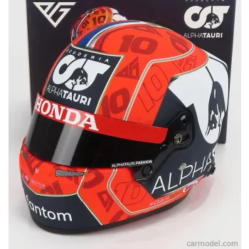   Mini Helmet - Bell Helmet F1 Casco Helmet At02 Honda Ra620H Team Alpha Tauri N 10 Season 2021 Pierre Gasly Red Black