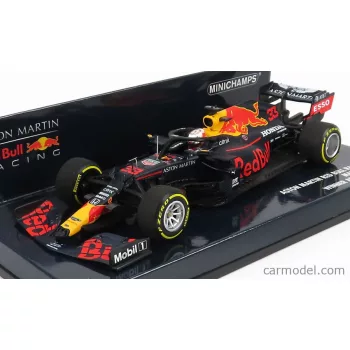   Minichamps - Red Bull F1 Rb16 Honda Team Aston Martin N 33 Winner Abu Dhabi Gp 2020 Max Verstappen Matt Blue Red Yellow