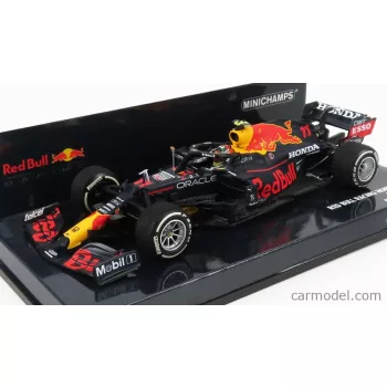   Minichamps - Red Bull F1 Rb16B Honda Ra620H Team Aston Martin N 11 Monaco Gp 2021 Sergio Perez Matt Blue Yellow Red