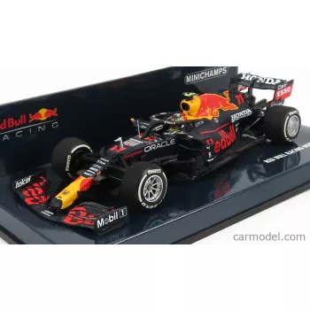   Minichamps - Red Bull F1 Rb16B Honda Ra620H Team Aston Martin N 11 3Rd French Gp 2021 Sergio Perez Matt Blue Yellow Red