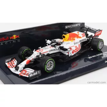   Minichamps - Red Bull F1 Rb16B Honda Ra620H Team Aston Martin N 33 2Nd Turkish Gp 2021 Max Verstappen White Red