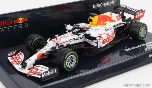 Minichamps - Red Bull F1 Rb16B Honda Ra620H Team Aston Martin N 33 2Nd Turkish Gp 2021 Max Verstappen White Red